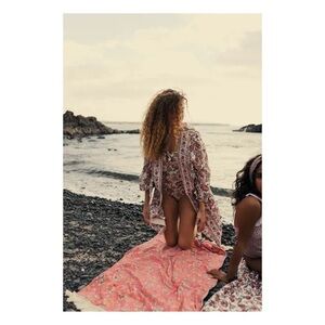 Louise misha Lemon spring cotton large beach towel